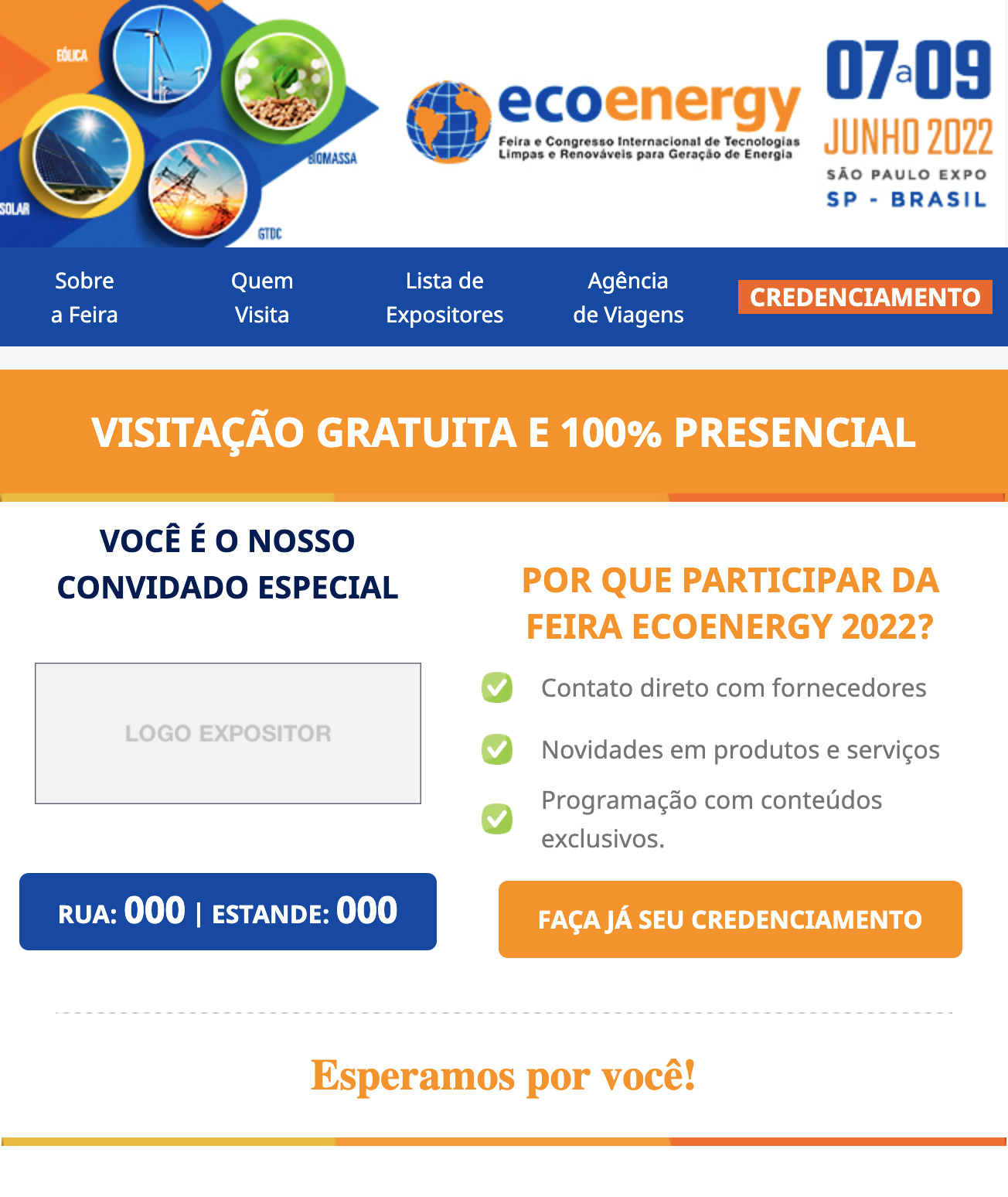 Convite Eletrônico - Feira Ecoenergy 2022